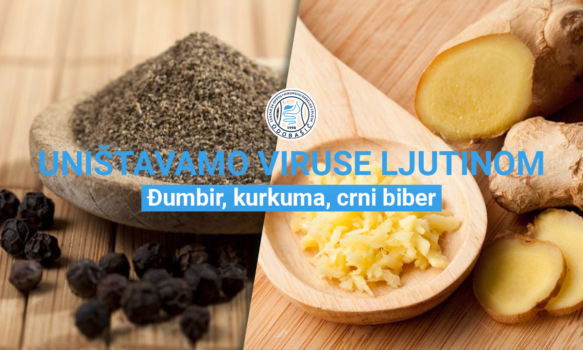Uništavamo viruse ljutinom – Đumbir, kurkuma, crni biber